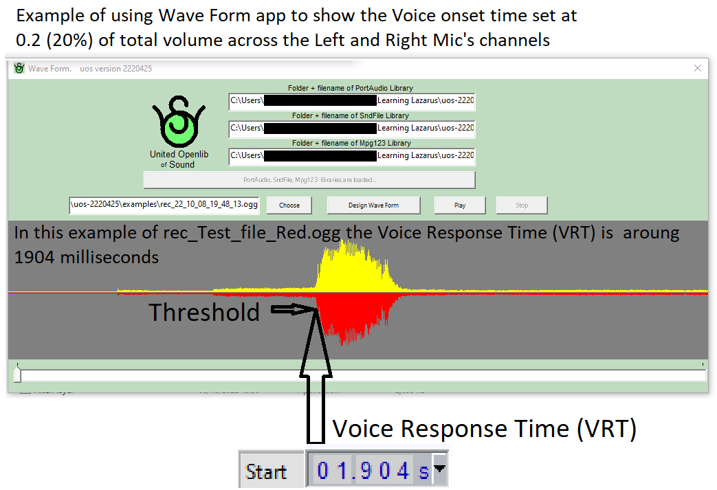Example of Voice Respose time (VRT) in ogg file